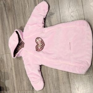 EUC Little by Little Sweetie Infant Girls sz 0-3 mos. Onepiece Coverall